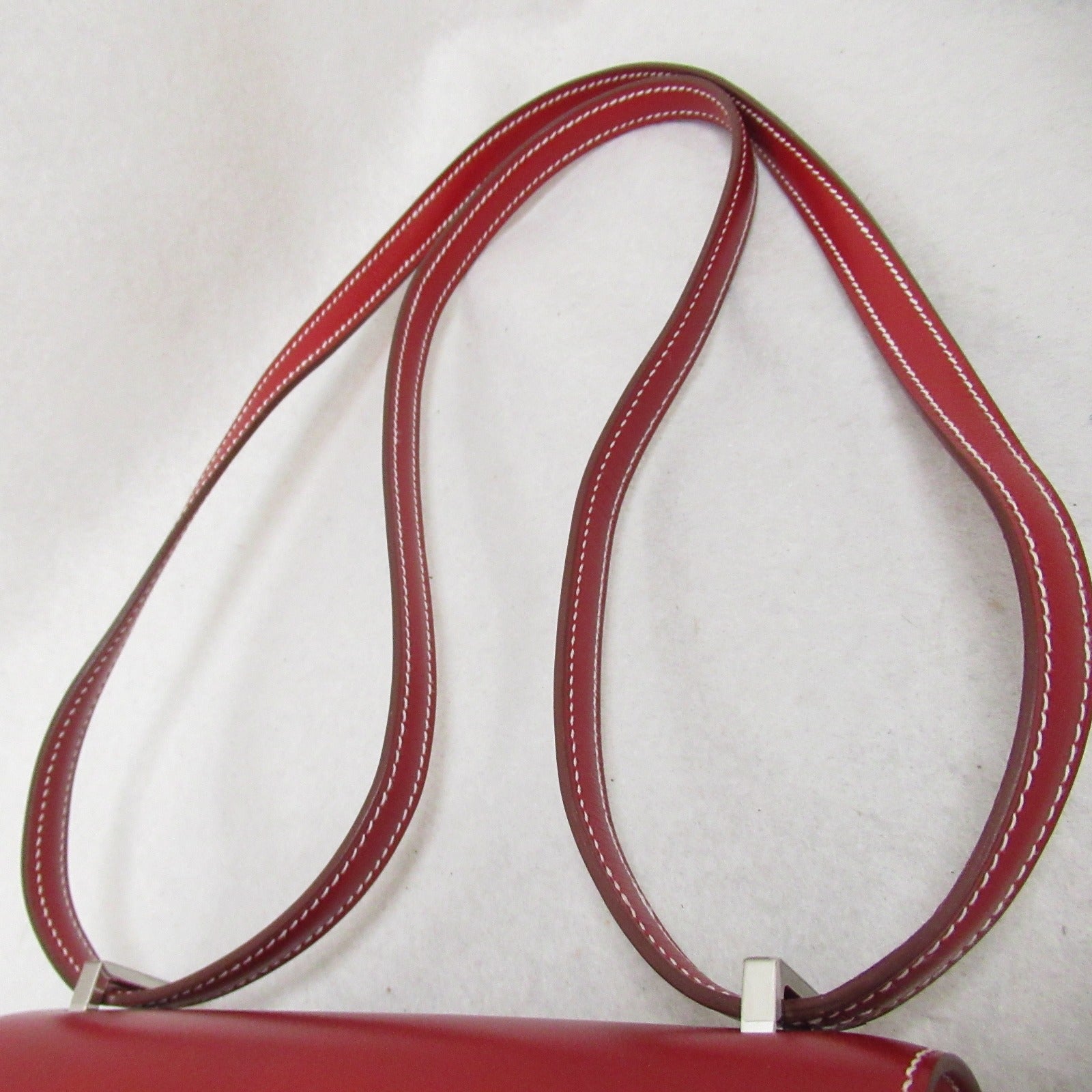 Hermes Hermes Constance Mini Ru Shoulder Bag Shoulder Bag Leather Voteractic  Red