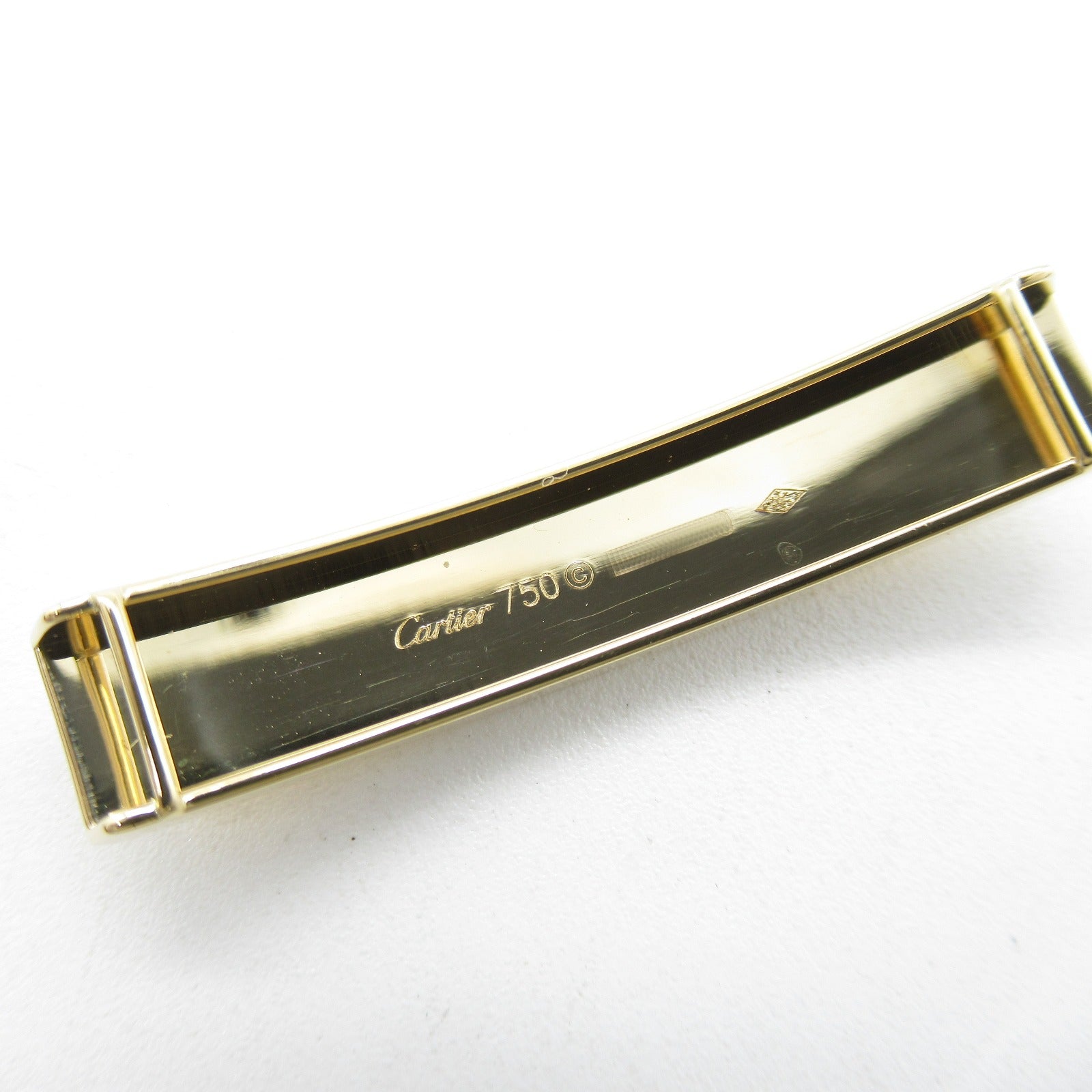 Cartier Cartier Lob Bar Belt Bracelet Armband Accessories K18 (yellow g) Leather  Gold/Brown
