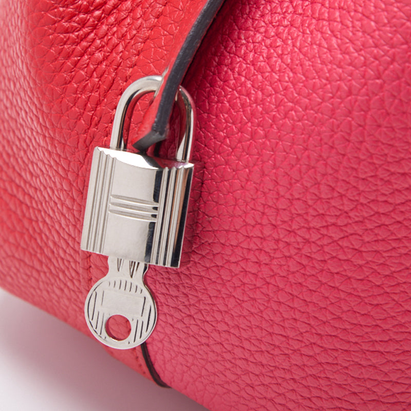 HERMES ERMES Picotin Lock PM Violet Handbag al Clemence Brunel  Rouge (Silver G) Handbag  Handbag Lady Handbags 【 Delivery】 Vintage s Online
