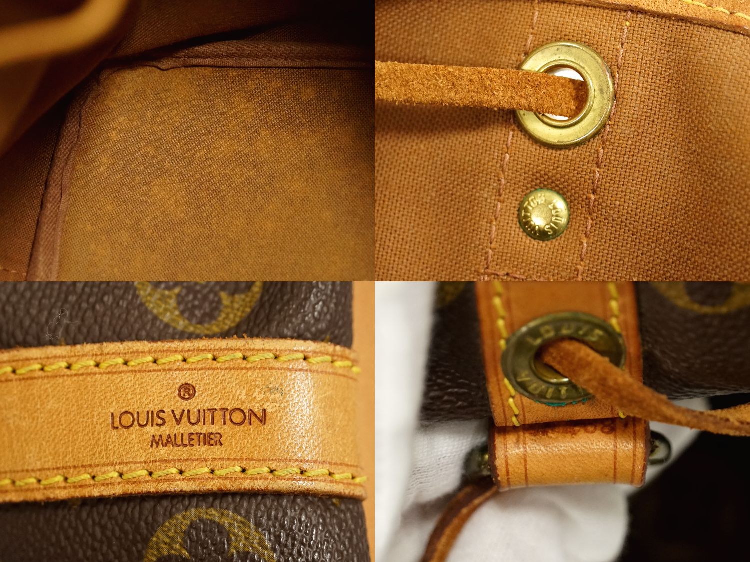 Louis Vuitton Petit Noe Monogram 單肩包 棕色 M42226