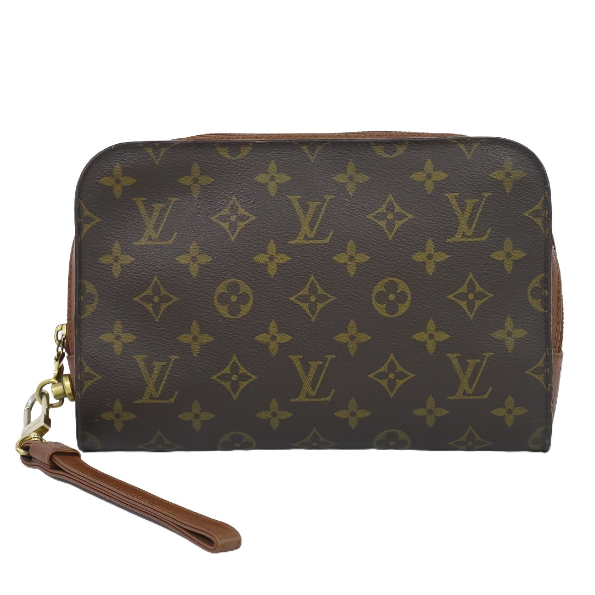 Louis Vuitton - Authenticated Orsay Clutch Bag - Cloth Brown for Women, Very Good Condition