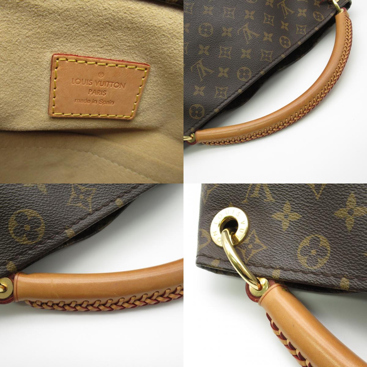 Louis Vuitton Artie MM Handbag Handbag PVC Coated Canvas Monogram  Brown M40249
