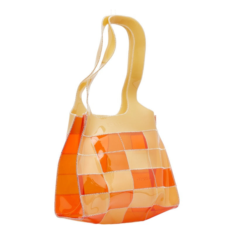 Chanel Clear Tote Bag Shoulder Bag Orange Beige Vinyl – Timeless Vintage  Company