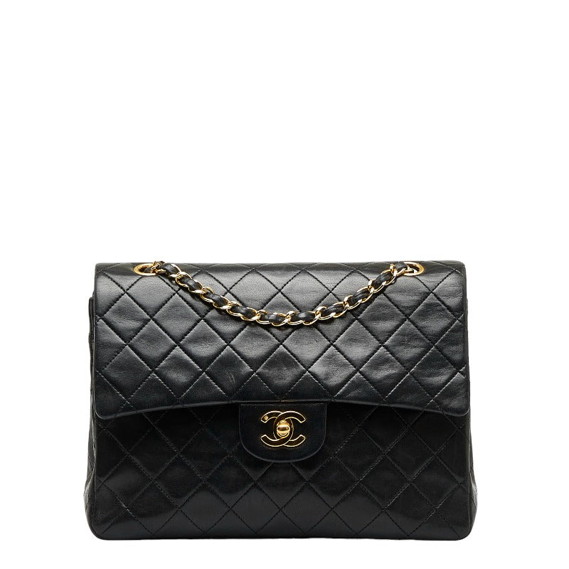 Chanel Double Flap Chain Shoulder Bag Black G   Chanel