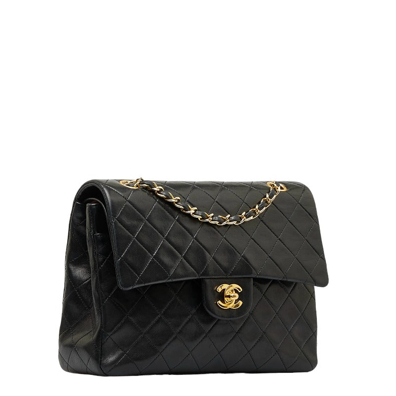 Chanel Double Flap Chain Shoulder Bag Black G   Chanel