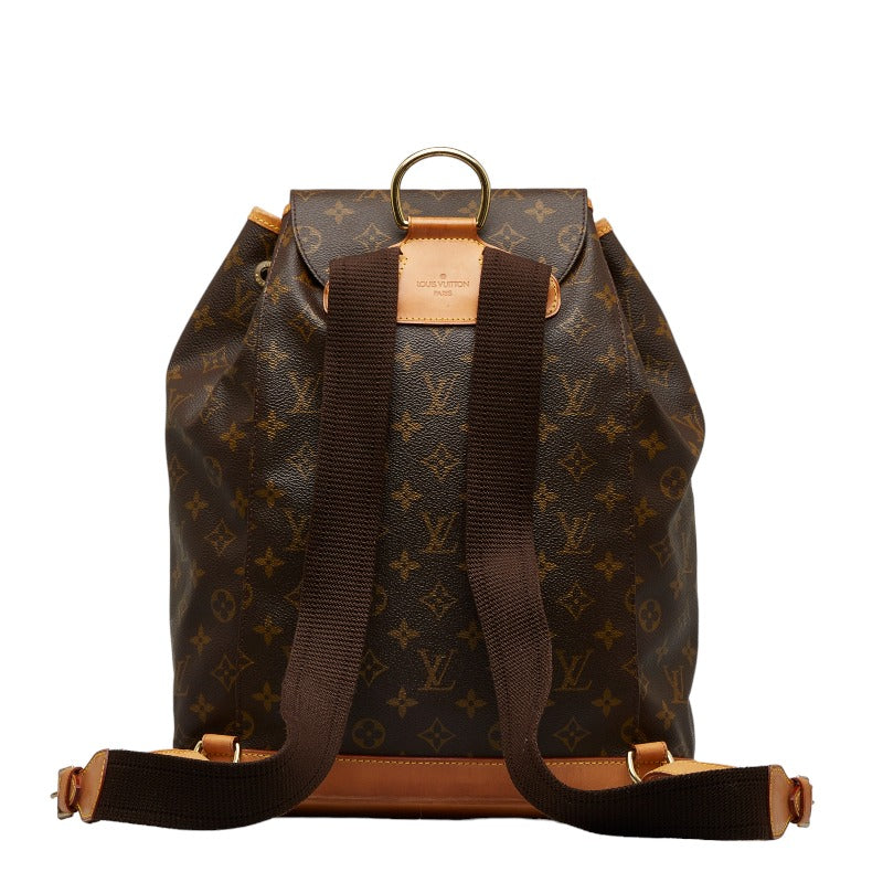 Louis Vuitton Monogram Monsouris GM Backpack M51135 Brown