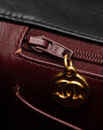 Chanel Deca Matlasse 33 schoudertas met enkele klep en ketting Zwart lamsleer