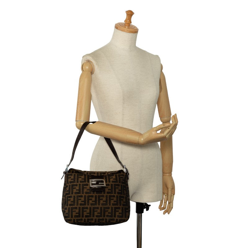 Fendi One-Shoulder Bag Handbag Brown Leather  Fendi