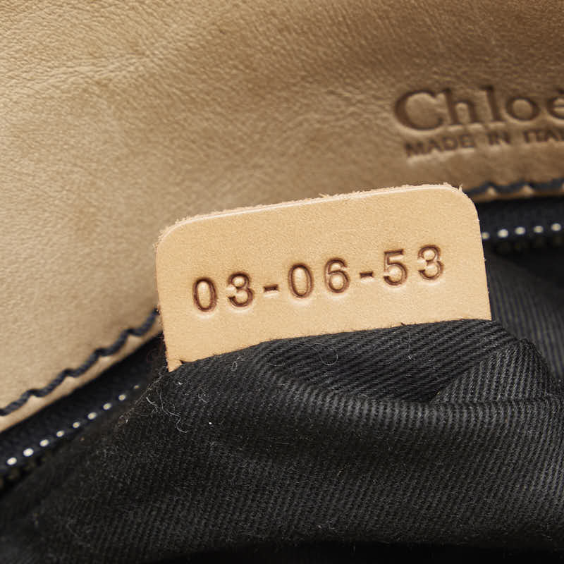 Chloé Idis Handbag Tote Bag Beige Leather  Chloe