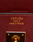 Hermes Birkin 40 handtas Rouge Couchevel leer