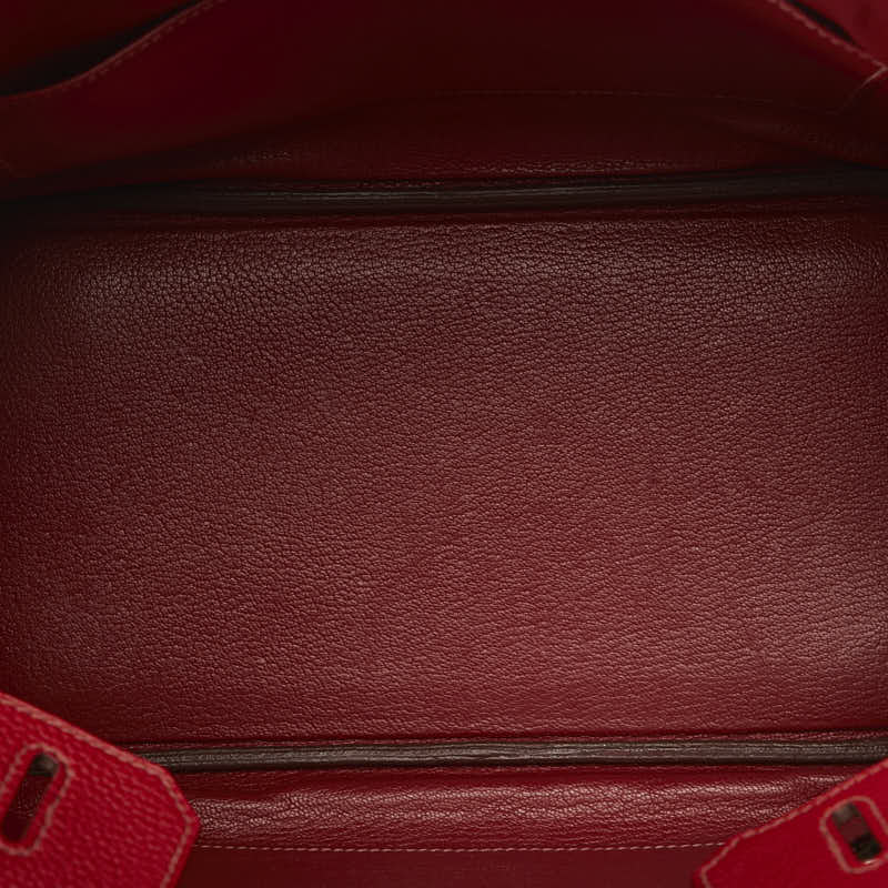 Hermes Birkin 30 Handbag Ruby Red Togo Leather