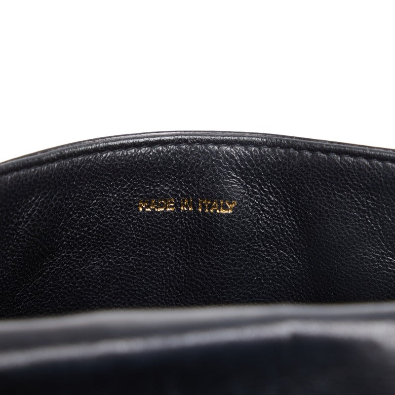 Chanel Coco Mark Mini Shoulder Bag Black Enamel