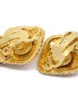 Chanel 1980s Bow Dangling Earrings Clip-On Gold
