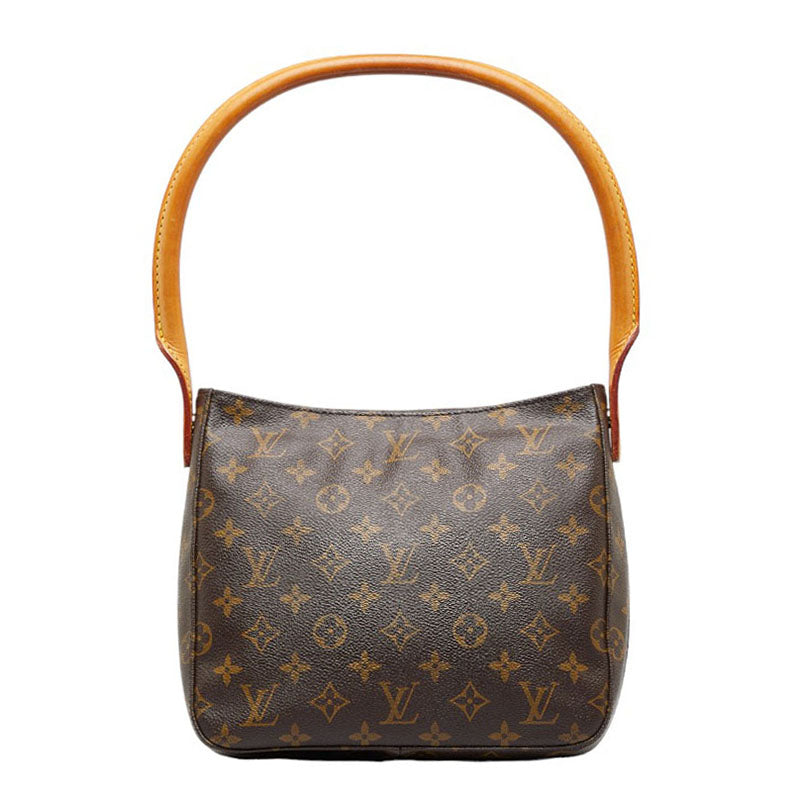 Louis Vuitton Monogram Loo MM Shoulder Bag M51146 Brown PVC Leather  Louis Vuitton
