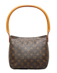 Louis Vuitton Monogram Looping MM Shoulder Bag M51146 Brown PVC Leather  Louis Vuitton