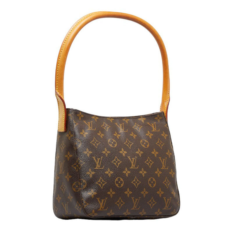 Louis Vuitton Monogram Loo MM Shoulder Bag M51146 Brown PVC Leather  Louis Vuitton