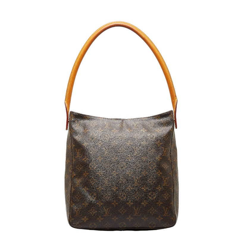 Louis Vuitton Monogram Looping GM Shoulder Bag Handbag M51145 Brown