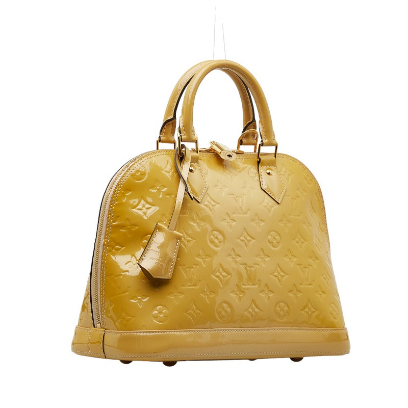 Louis Vuitton Monogram Verni Alma 手袋 M91695 Jaune Yellow