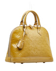 Louis Vuitton Monogram Verni Alma Handbag M91695 Jaune Yellow