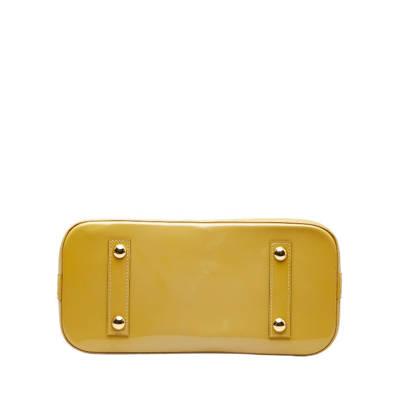 Louis Vuitton Monogram Verni Alma 手袋 M91695 Jaune Yellow
