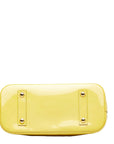 Louis Vuitton Monogram Verni Alma PM Handbag M90101 Citrine Yellow