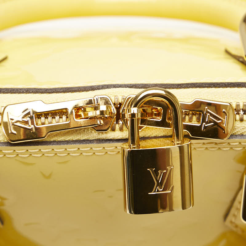 Louis Vuitton Monogram Verni Alma PM 手提包 M90101 黃水晶