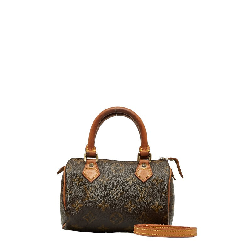 Louis Vuitton Monogram Mini Speedy Handbag Shoulder Bag 2WAY M41534
