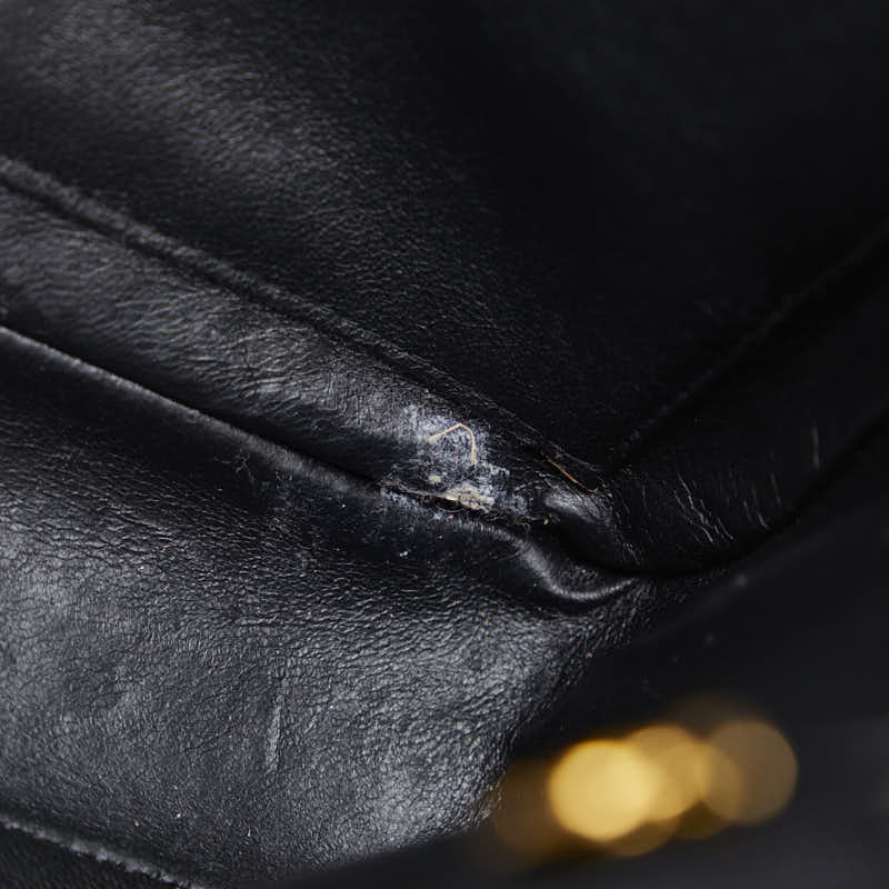 Chanel Black Lambskin Chain Shoulder Tote Bag