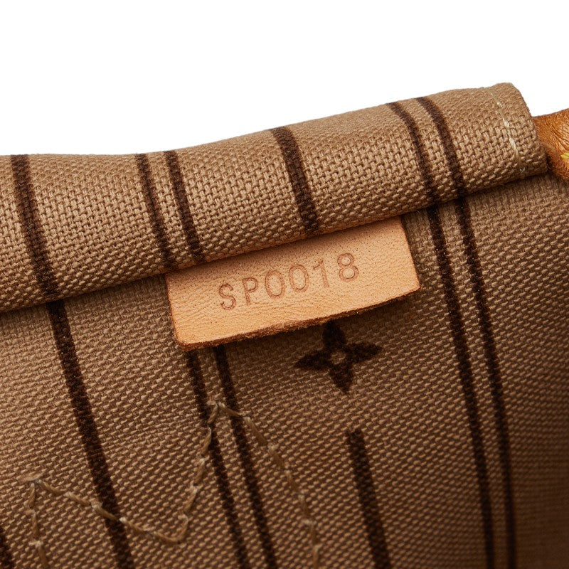 Louis Vuitton Monogram Neverfull MM Shoulder-Bag Tote Bag M40156 Brown PVC Leather  Louis Vuitton