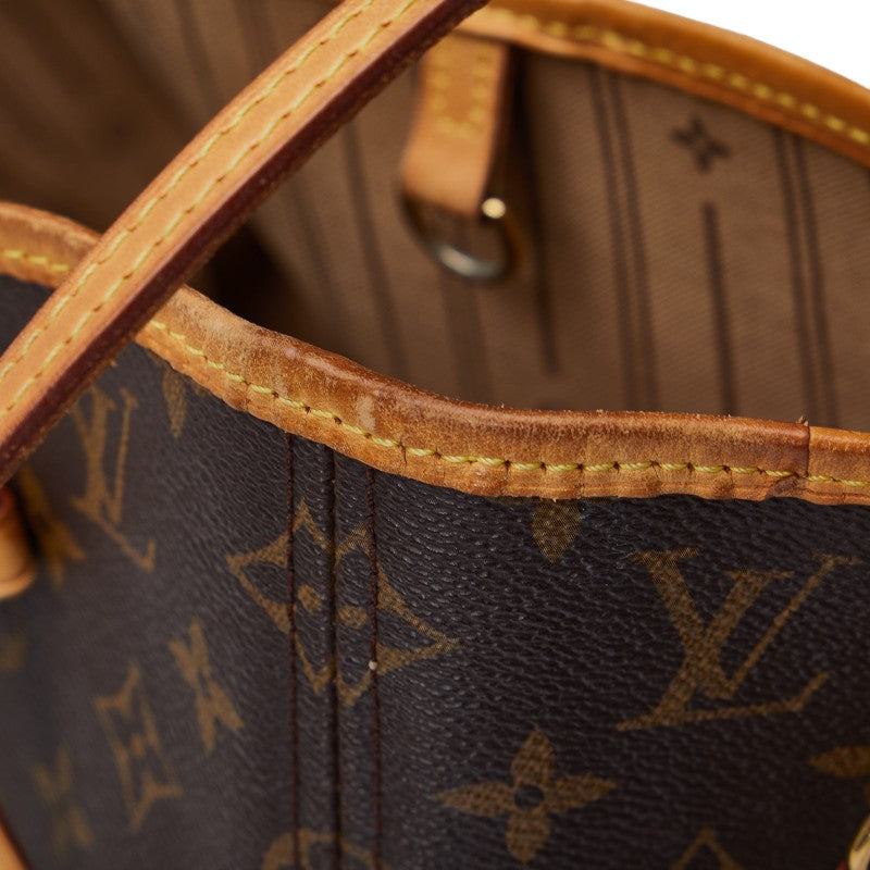 Louis Vuitton Monogram Neverfull MM Shoulder-Bag Tote Bag M40156 Brown PVC Leather  Louis Vuitton