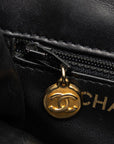 Chanel Matlasse Body Bag Heuptas Zwart Lamsleer Dames