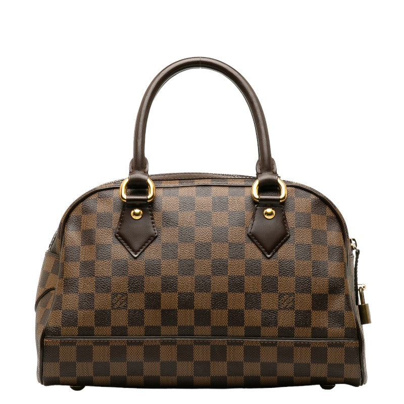 Louis Vuitton Damier Duomo Bag Boston Bag N60008 Brown PVC Leather  Louis Vuitton
