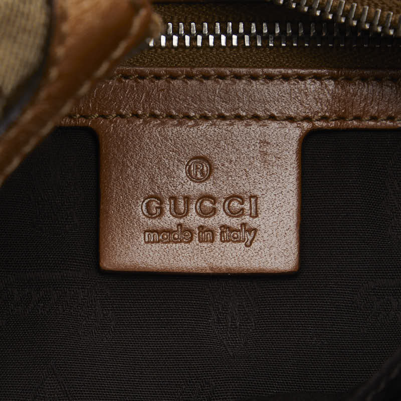Gucci GG Canvas One Sac à bandoulière 232962 Beige Marron Toile Cuir Femme
