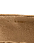 Chanel Matlasse 25 Double Flap Chain Shoulder Bag Beige Lambskin