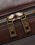 Louis Vuitton Business Bag M92532 Cafe Brown Leather Men's