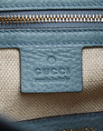 Gucci Soho handtas schoudertas 2WAY 336751 blauw leer dames