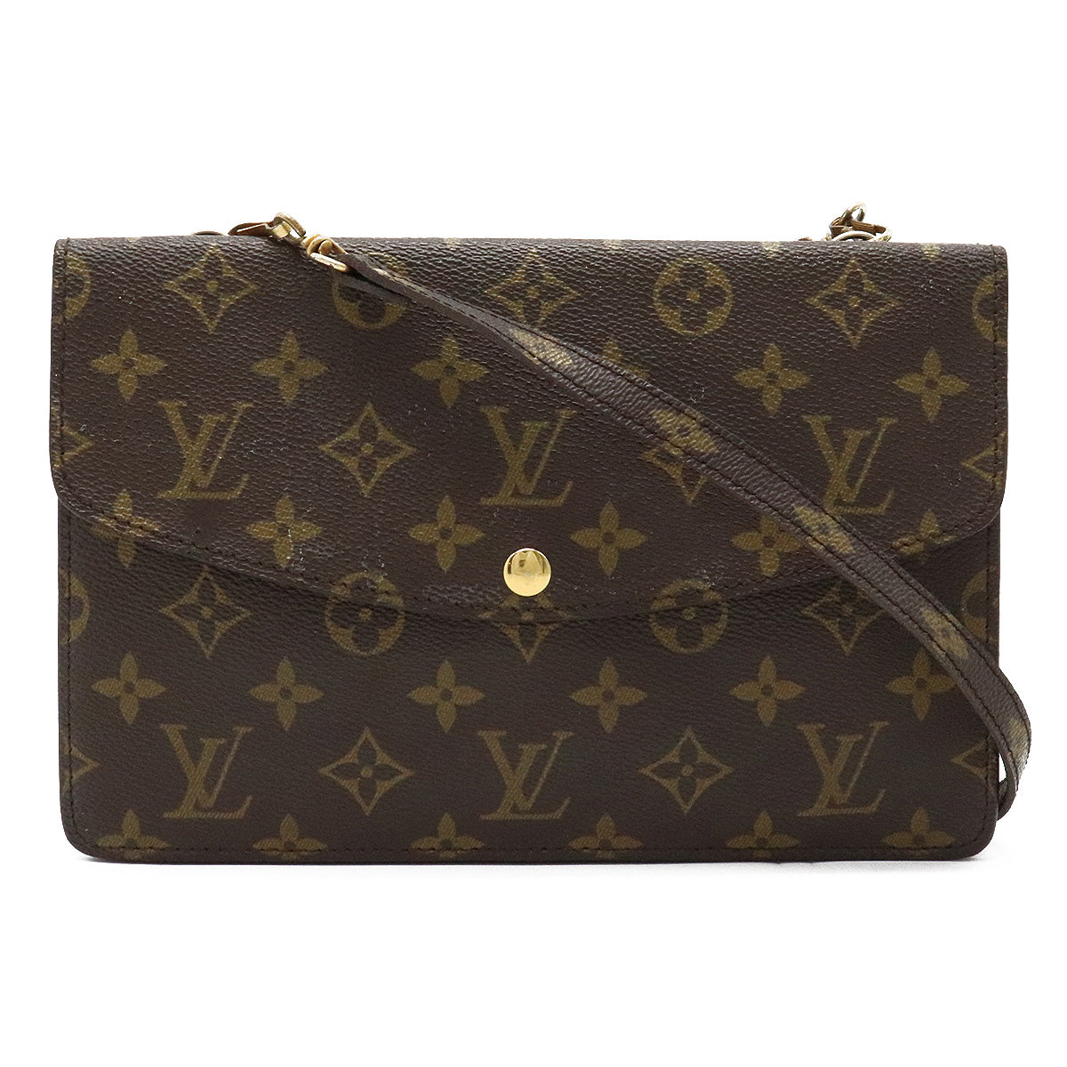 Louis-Vuitton Shoulder Bag Purs Monogram Sac Rabat Brown Vintage