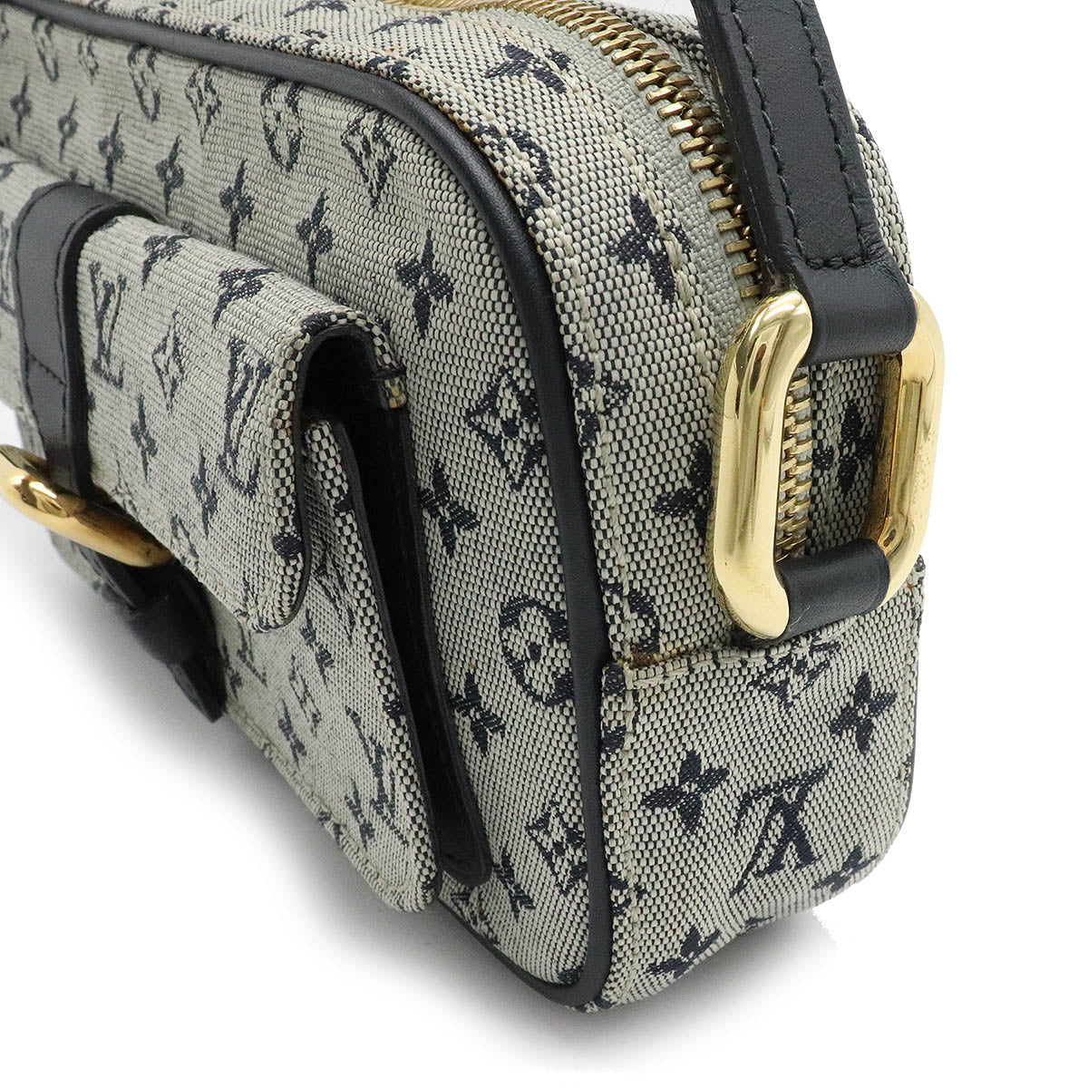 Louis Vuitton Navy Monogram Mini Lin Juliette MM Crossbody Bag