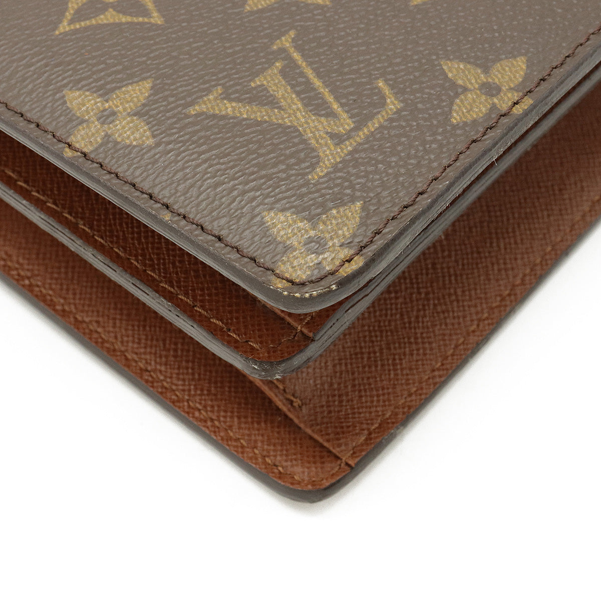 Louis Vuitton Courcelles M51375 Monogram Canvas Shoulder Crossbody Bag  Brown