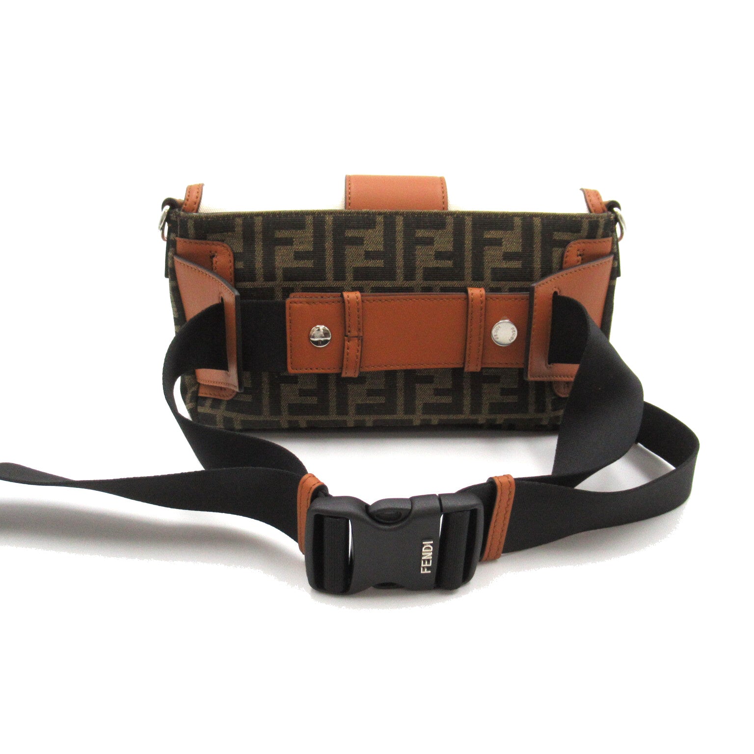 Fendi Fendi Zucca Shoulder Bag 2w Shoulder Bag Canvas Leather  Brown / Ivory 7VA472