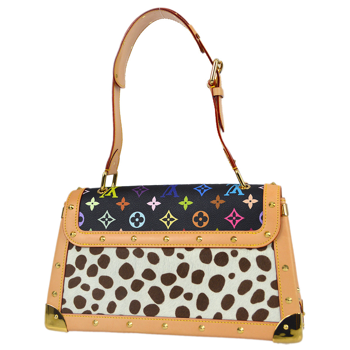Louis Vuitton 2003 Monogram Multicolor Sac Dalmatian Handbag M92825