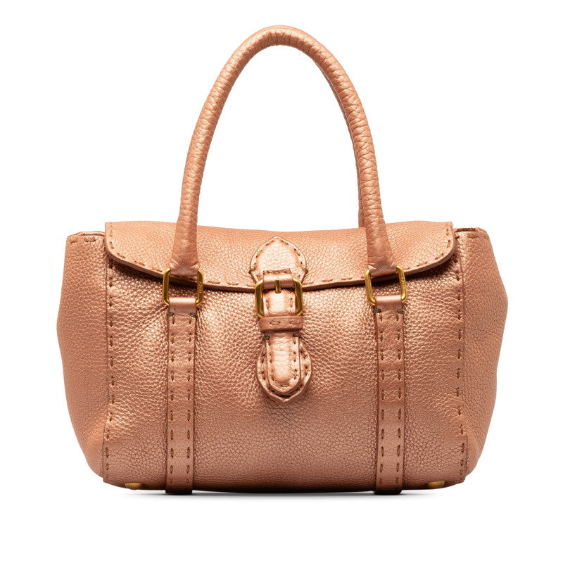 Fendi Selleria Mini-Linda Handbag 8BR486 Pink Leather  Fendi