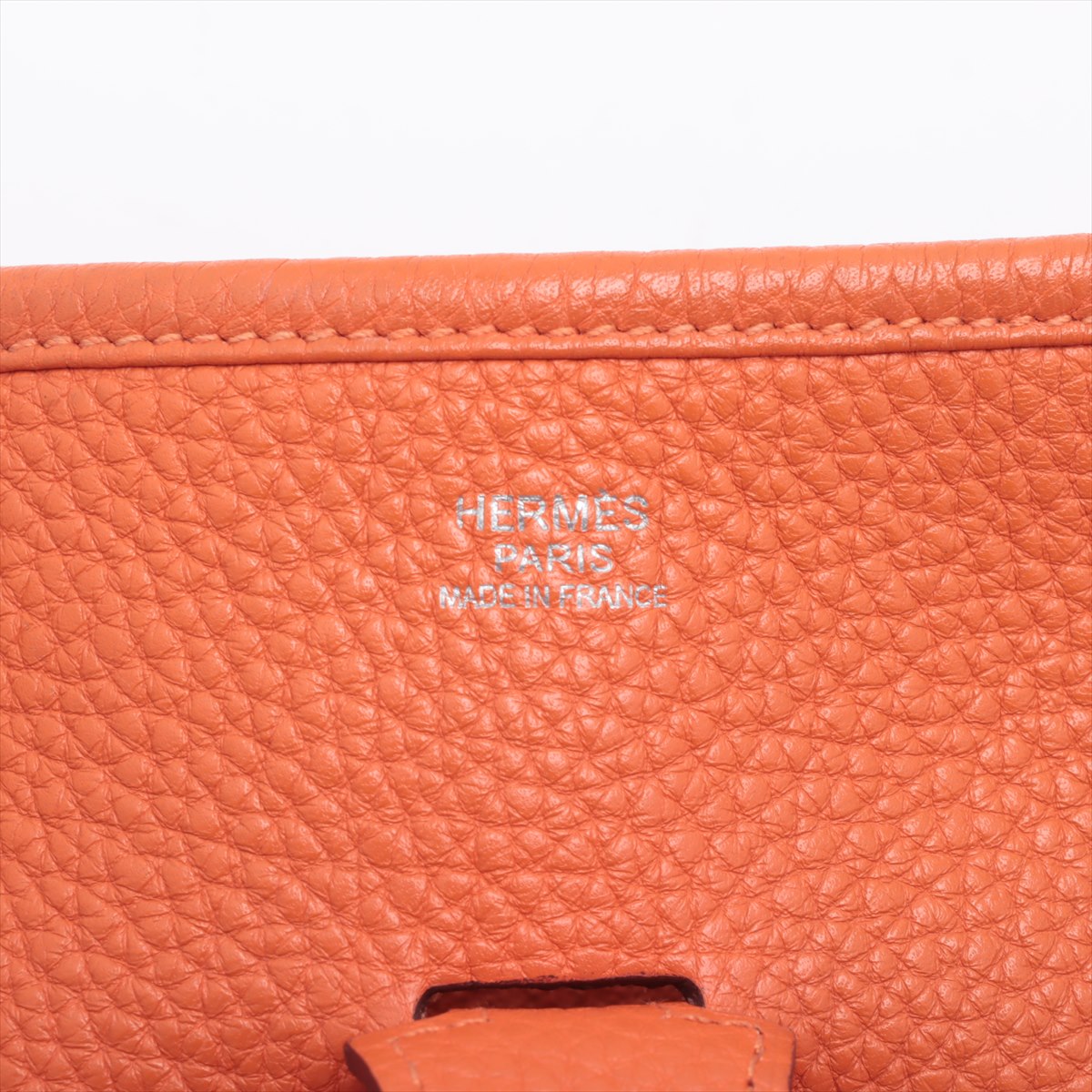 Hermes Evelyn 3PM clemance Orange Silver G  P2012