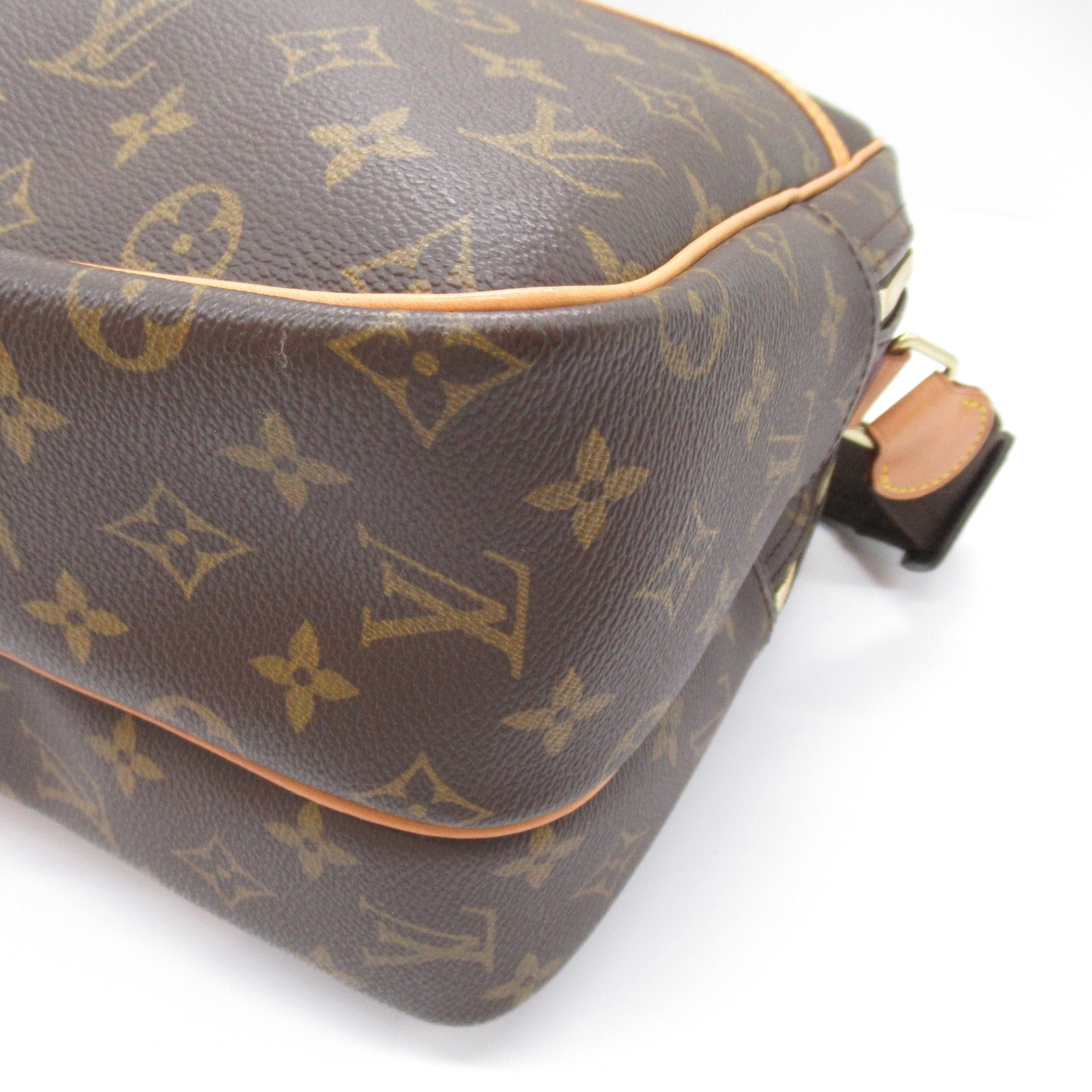 Louis Vuitton Reporters GM Shoulder Bag PVC Coated Linen Monogram  Brown M45252