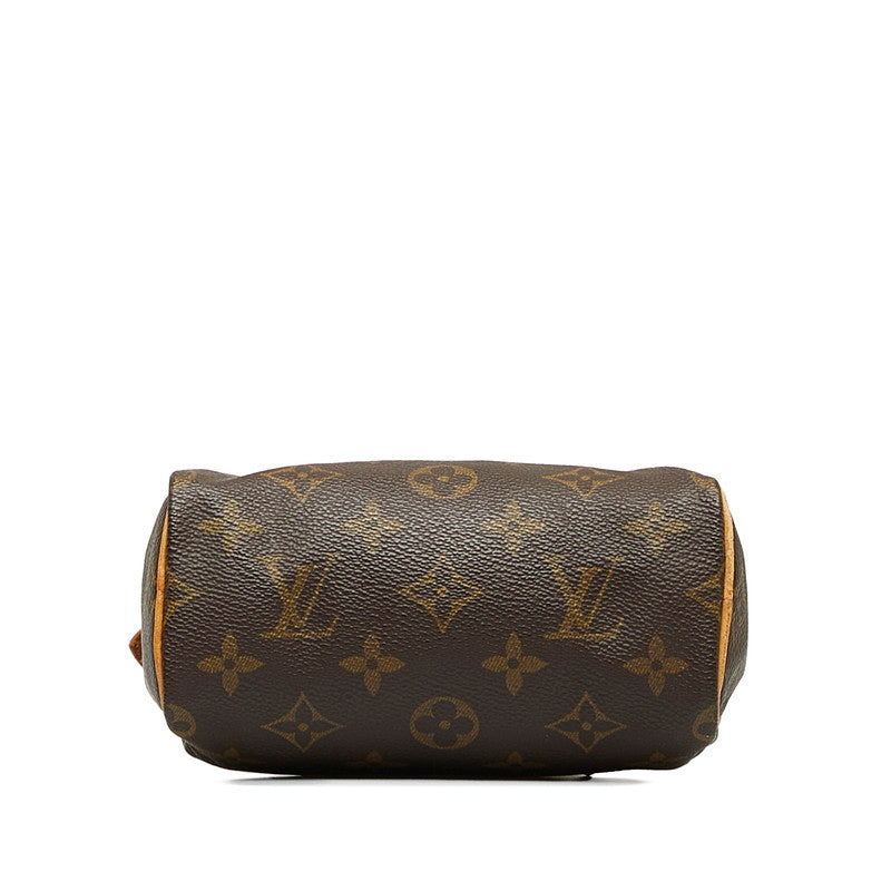 Louis Vuitton Monogram Mini Speedy Handbag M41534 Brown PVC Leather  Louis Vuitton