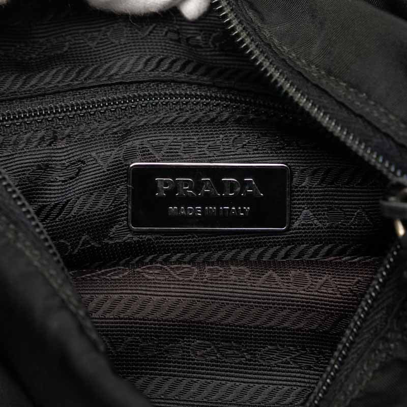 Prada Triangle Logo  Messengers Bag  Shoulder Bag BT0173 Black Nylon Leather  Prada