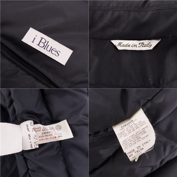 Iblus iBLUES Coat Long Coat  Cotton Liner    Made in Italy 40 (M equivalent) Black