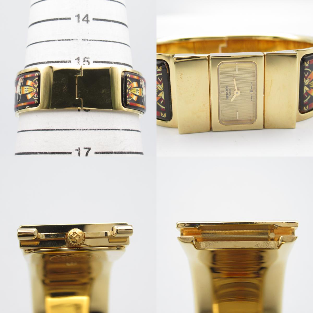 Hermes Hermes Lockheed Watch GP (Gen Mask)  Gold  LO1.201