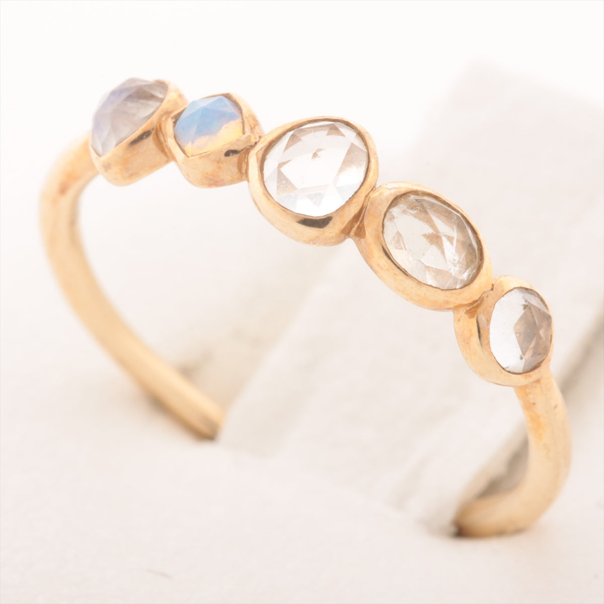 Agat Color Stone Ring K10 (YG) 0.9g