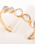 Agat Color Stone Ring K10 (YG) 0.9g
